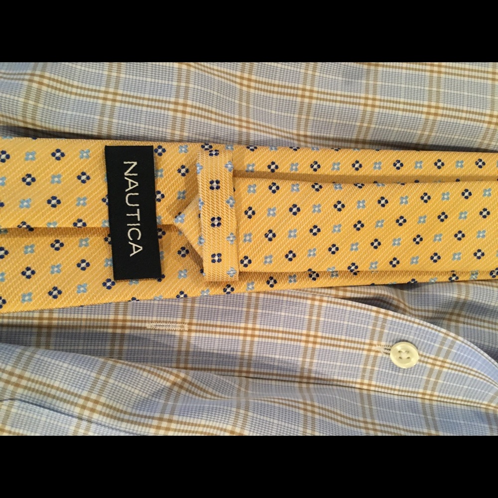 Chaps men’s dress shirt and Nautical tie